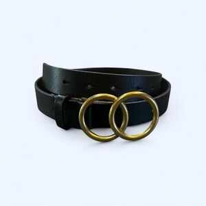 No Brand Women’s Large Leather Black Belt